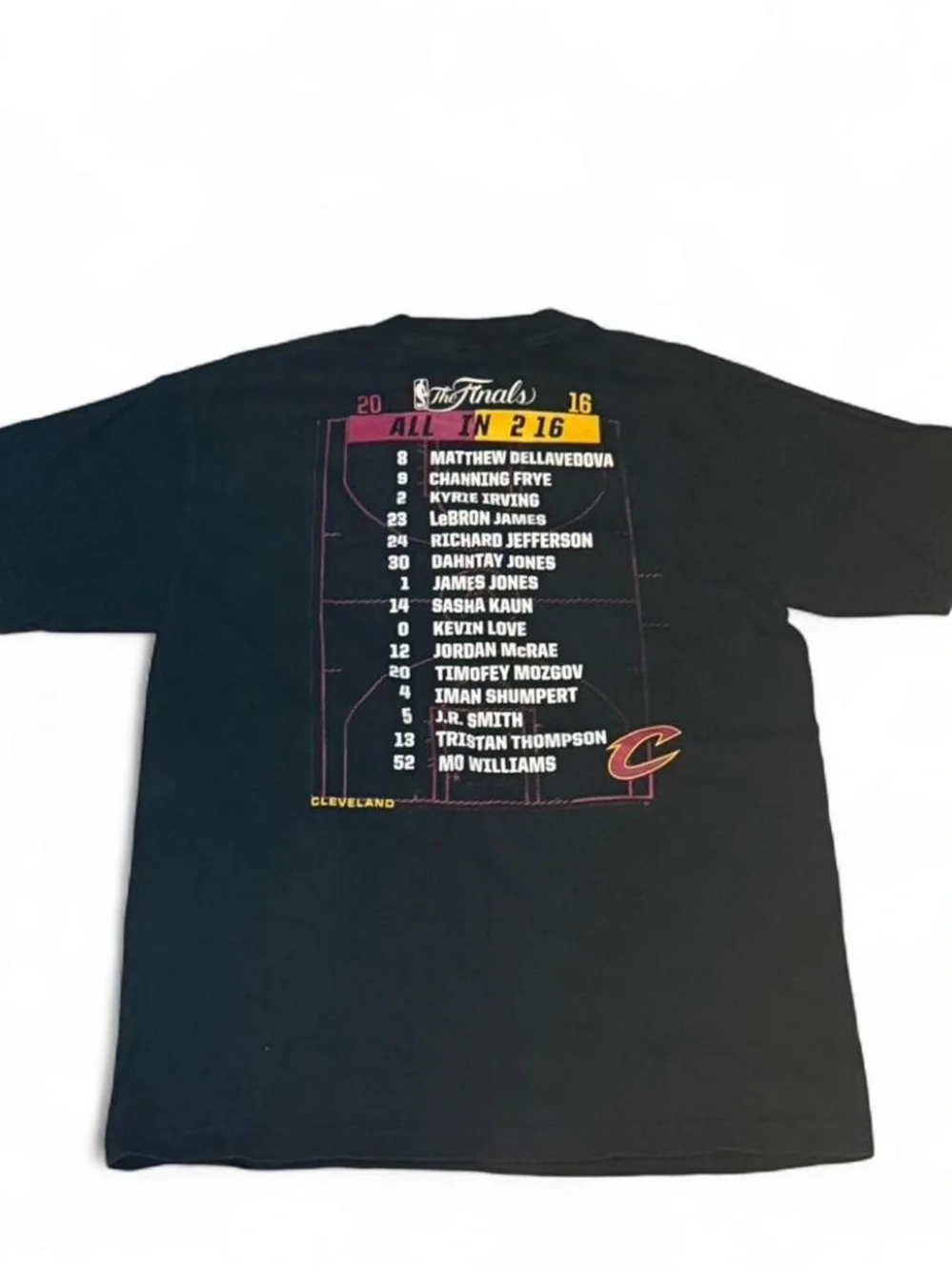 Majestic NBA Logo Tag Tee - NBA finals Black with Red and Blue Label - Picture 7 of 7